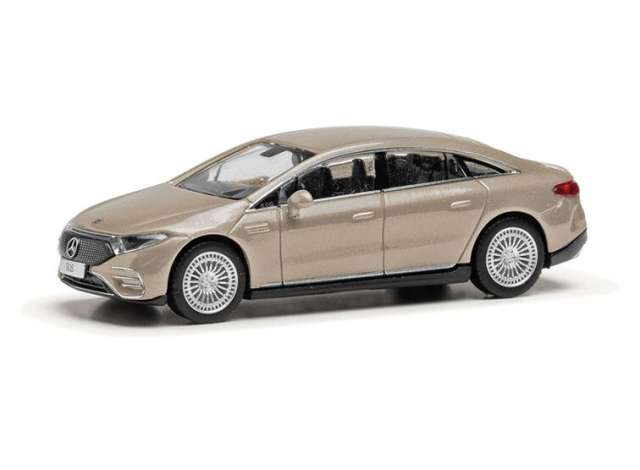 Pre-Order – Mercedes Benz EQS, beige-gold metallic 1:87 Herpa Model (herpa430944-002) – ETA. September 2026
