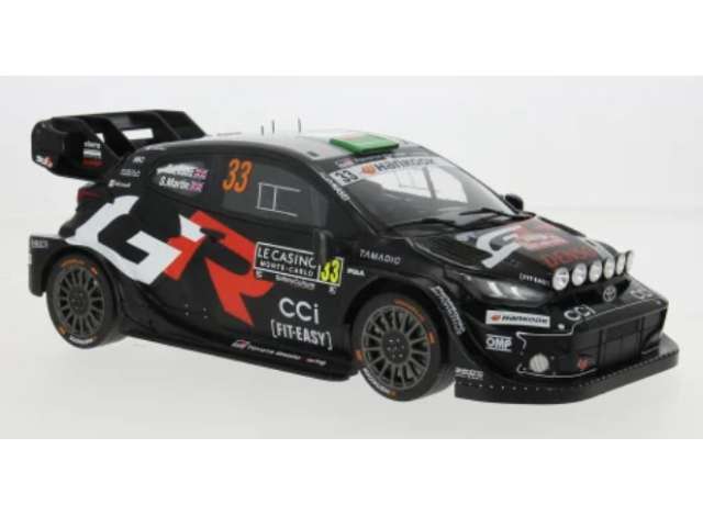 Pre-Order – 2025 Toyota Yaris Rallye 1 #33 E.Evans/S.Martins WRC Rallye Monte Carlo, black 1:18 IXO Models Model (ixo18rmc229B) – ETA. July/August 2026