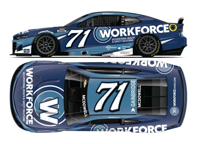 2025 Chevrolet #71 Michael McDowell *Workforce*, blue/white 1:64 Action Racing Collectibles Model