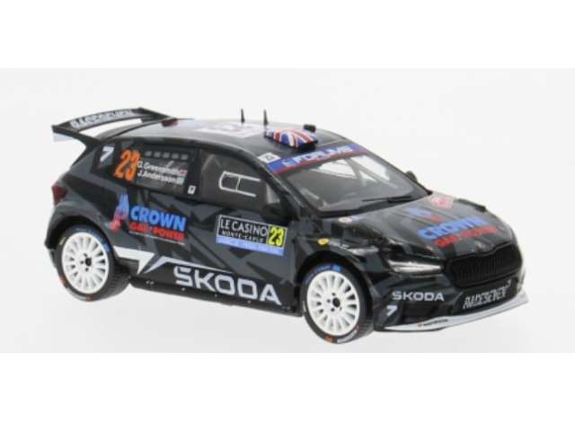 Pre-Order – 2025 Skoda Fabia RS Rally2 WRC #23 G.Greensmith/J.Andersson, Rally Monte Carlo, black 1:43 IXO Models Model (ixoram979) – ETA. July/August 2026