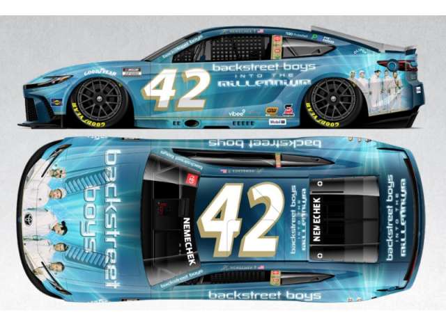 2025 Toyota Camry XSE #42 John Hunter Nemechek *Backstreet Boys*, blue/white 1:64 Action Racing Collectibles Model