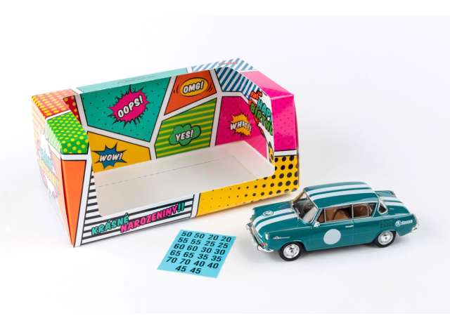 1960-1990 Skoda 1100 MBX, blue 1:43 Abrex Model