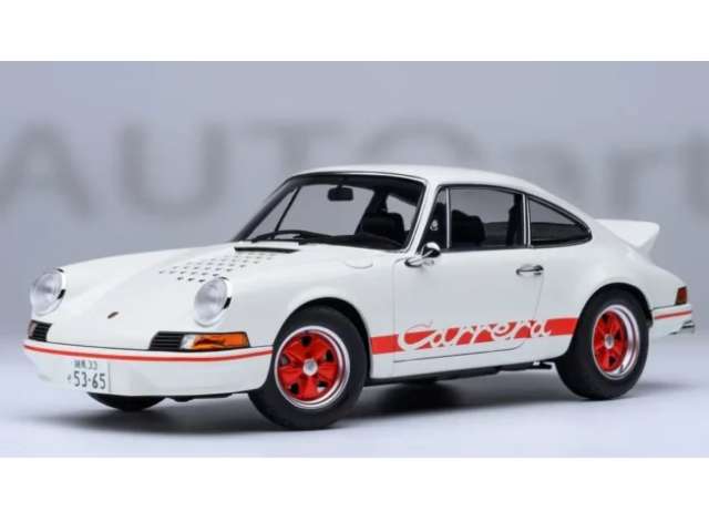Porsche 911 Carrera 2.7 RS *The Circuit Wolf*, white/red 1:18 AutoArt Model