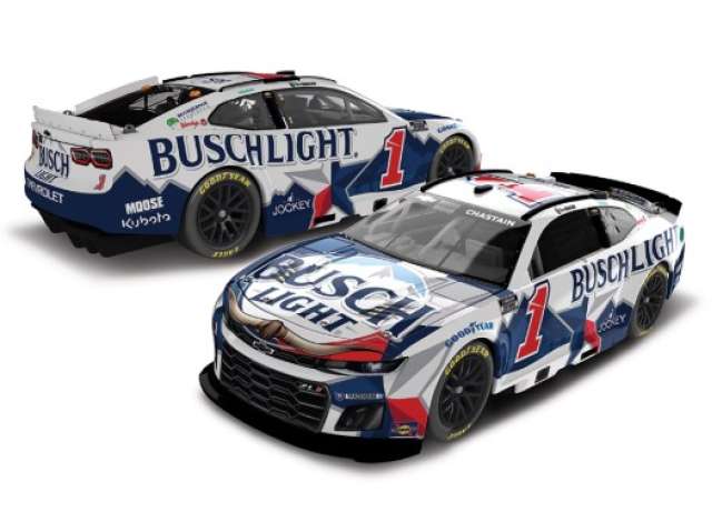 2025 Chevrolet #1 Ross Chastain *Busch Light*, white/blue/red 1:64 Action Racing Collectibles Model