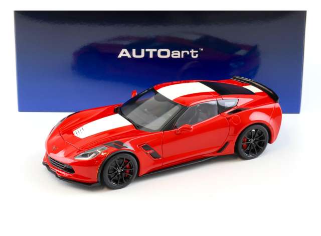 2017 Chevrolet Corvette C7 Grand Sport, red/white 1:18 AutoArt Model