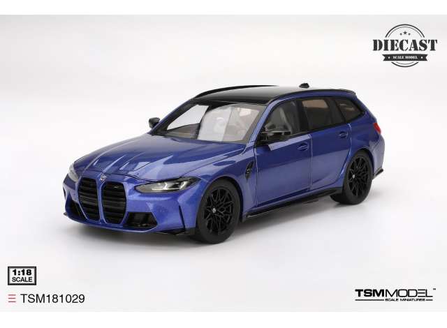 Pre-Order – 2023 BMW M3 Touring (G81), Portimao blue metallic 1:18 TrueScale Model (TSM181029) – ETA. September 2026