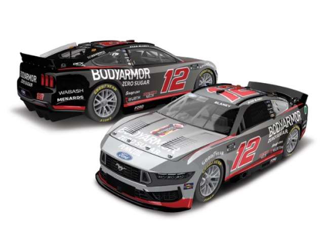 2025 Ford Mustang #12 Ryan Blaney *Bodyarmor Zero Sugar*, grey/red 1:64 Action Racing Collectibles Model