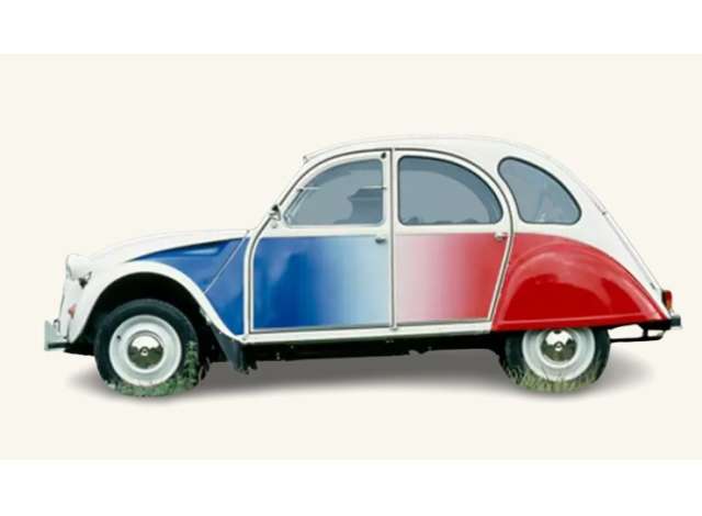 Pre-Order – 1986 Citroën 2CV Cocorico, white/blue/red 1:18 Norev Model (nor181476) – ETA. September 2026