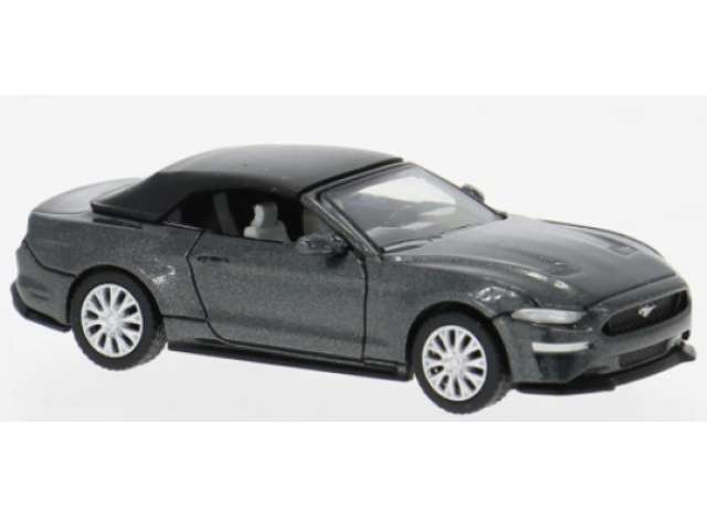 Pre-Order – 2020 Ford Mustang VI Cabriolet, dark grey 1:87 Brekina Model (PCX870567) – ETA. September 2026