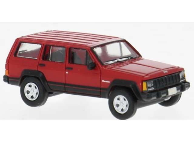 Available To Order – 1984 Jeep Cherokee, red 1:87 Brekina Model (PCX870729)