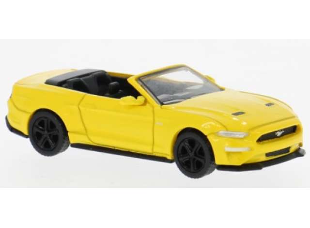 Pre-Order – 2020 Ford Mustang VI Cabriolet, yellow 1:87 Brekina Model (PCX870566) – ETA. September 2026
