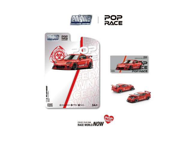 Pre-Order – Mazda RX-8 Re-Amemiya, red 1:64 Pop Race Limited Model (PRE016) – ETA. September 2026