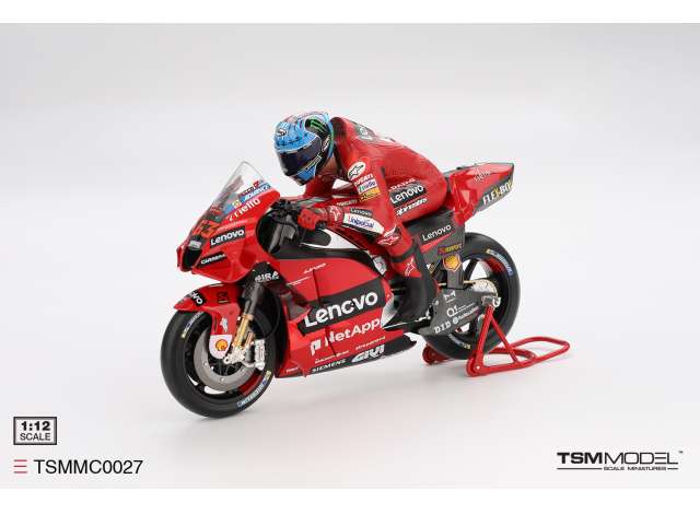 Pre-Order – 2022 Ducati Desmosedici GP22 #63 Ducati Lenovo Team Moto GP Gran Premio D`Italia with driver figure, red 1:12 TrueScale Model (TSMMC0027) – ETA. September 2026