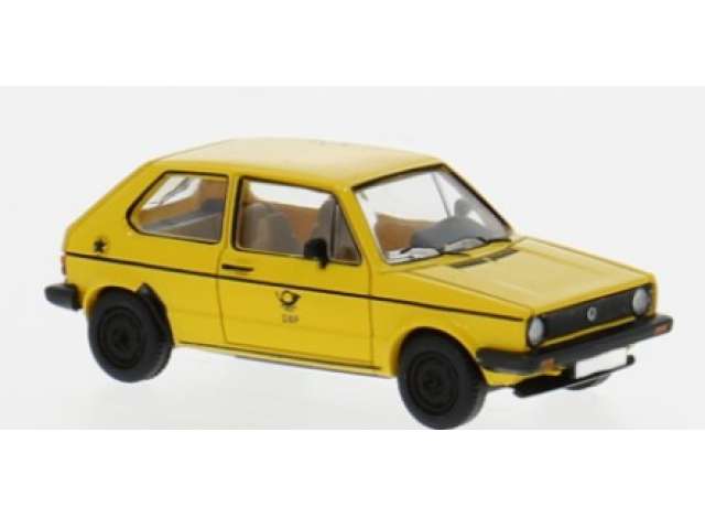 Available To Order – 1980 Volkswagen Golf I, *DBP - Deutsche Bundespost*, yellow 1:87 Brekina Model (PCX871179)