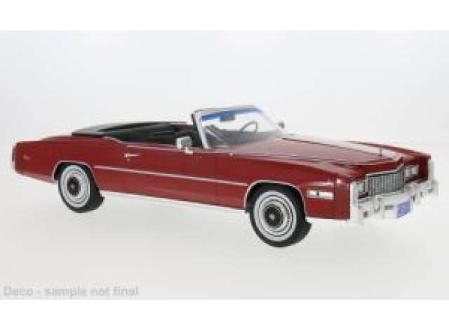 Pre-Order – 1976 Cadillac Eldorado Convertible, red 1:18 MCG Model (MCG18471) – ETA. July/August 2026