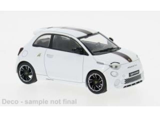 Pre-Order – 2024 Fiat 500e Abarth, white 1:43 IXO Models Model (ixoMOC345) – ETA. July/August 2026