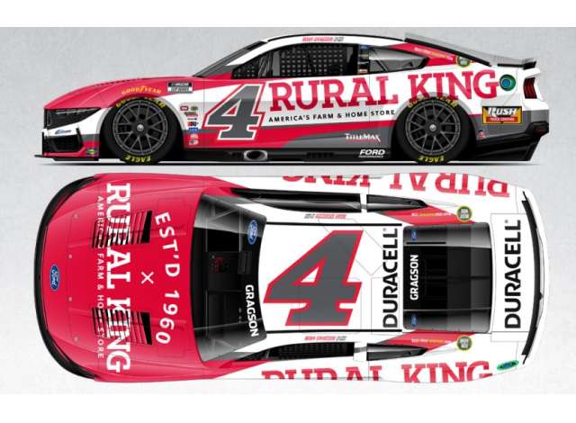 2025 Ford Mustang #4 Noah Gragson *Rural King* red/white 1:64 Action Racing Collectibles Model