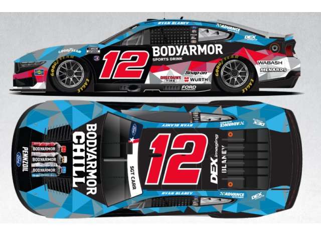 2025 Ford Mustang #12 Ryan Blaney *Bodyarmor Chill* various 1:64 Action Racing Collectibles Model