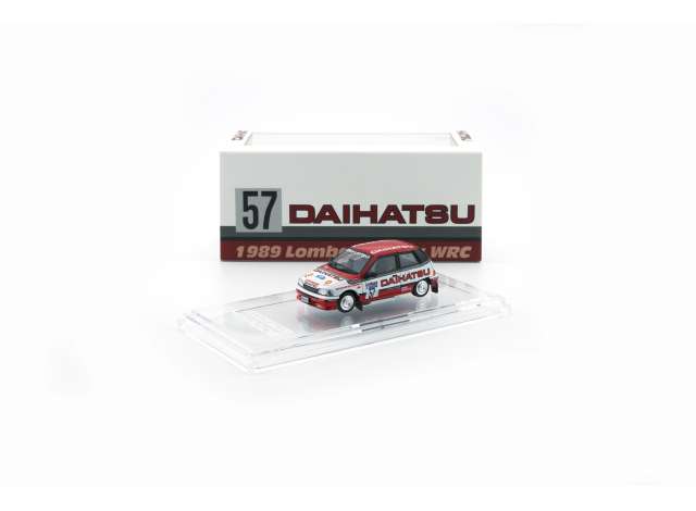 1989 Daihatsu Charade, Lombard Rally WRC *Malaysia Excluisive* TMCS2025, white/red 1:64 BM Creations Model