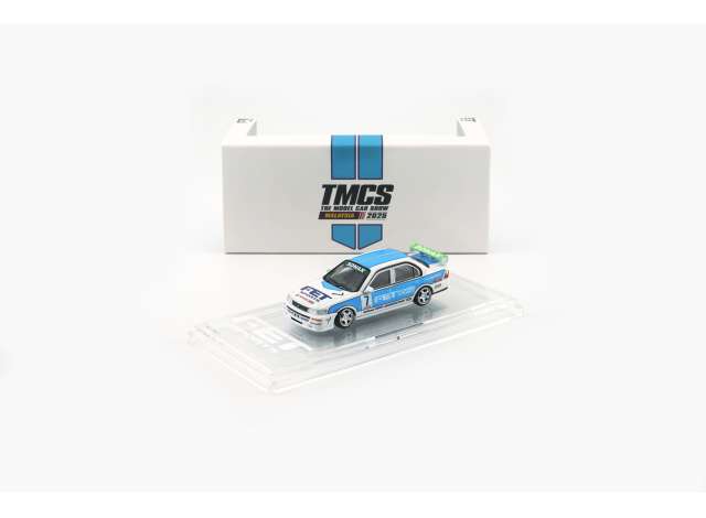 1994 Toyota Corolla AE110 JTCC FET Super Tourer #7 *Malaysia Excluisive* TMCS2025, white/blue 1:64 BM Creations Model