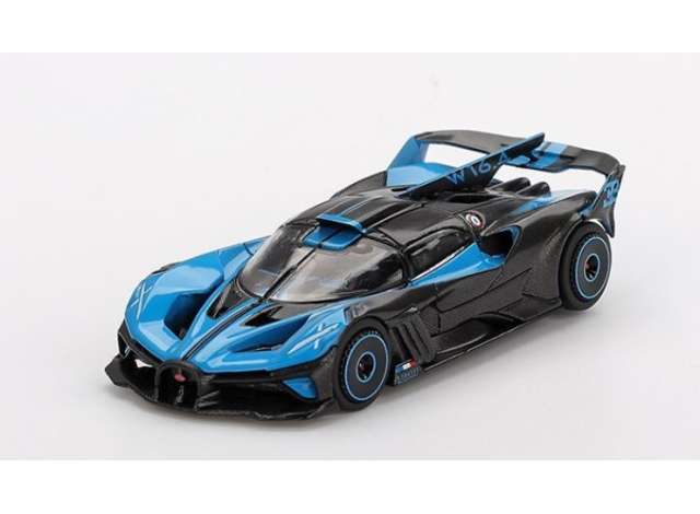 Pre-Order – 2024 Bugatti Bolide Presentation, black/blue 1:64 Mini GT Model (MGT01063BL) – ETA. September 2026