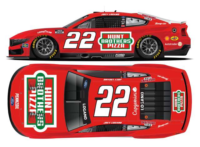 2025 Ford Mustang #22 Joey Logano *Hunt Brothers Pizza*, red 1:64 Action Racing Collectibles Model
