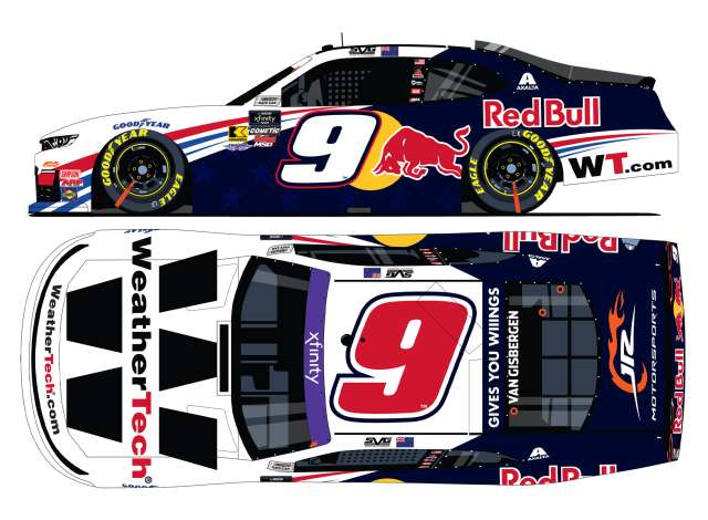 2025 Chevrolet #9 Shane van Gisbergen *Weathertech/Red Bull*, various 1:64 Action Racing Collectibles Model