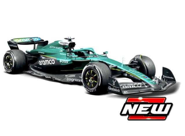 Pre-Order – 2025 Aston Martin AMR 25 #14 Fernando Alonso with helmet, black/silver/turquoise 1:24 Bburago Model (bura28070A) – ETA. TBC