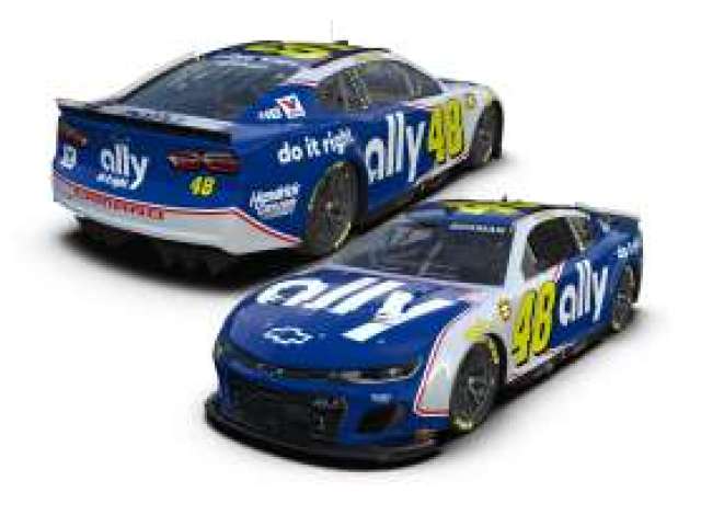 2024 Chevrolet #48 Alex Bowman *Ally*, blue/white/yellow 1:24 Action Racing Collectibles Model