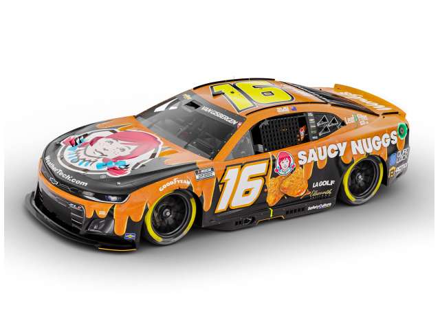 2024 Chevrolet Camaro #16 Shane van Gisbergen *Wendy`s Saucy Nuggs.*, yorange/black 1:24 Action Racing Collectibles Model