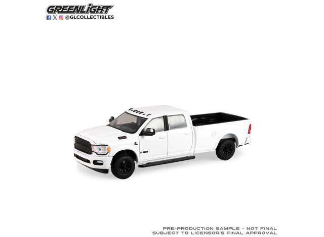 Pre-Order – 2023 Ram 2500 Bighorn *Showroom Floor Series 8*, white 1:64 GreenLight Model (gl68080C) – ETA. September 2026