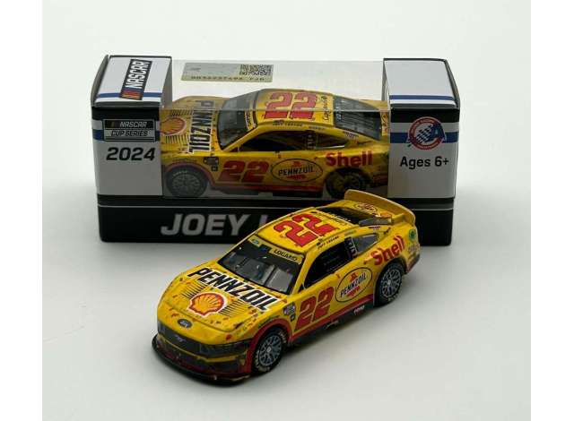 2024 Ford Mustang #22 Joey Logano *Shell-Pennzoil*, yellow/red 1:64 Action Racing Collectibles Model