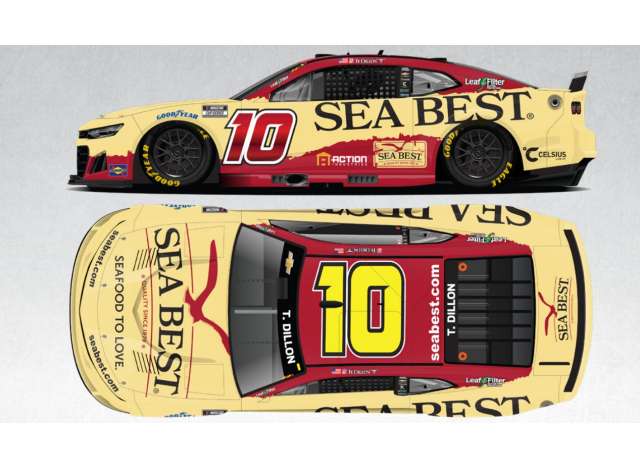2025 Chevrolet #10 Ty Dillon *Sea Best*, sand/red 1:64 Action Racing Collectibles Model