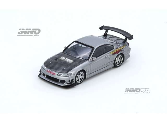 Pre-Order – Nissan Top Secret Silvia (S15), silver 1:64 Inno Models Model (in64-S15TS-SIL) – ETA. September 2026