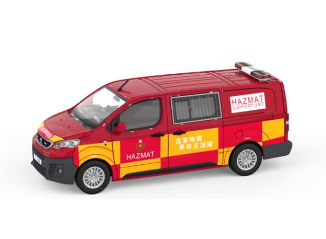 Pre-Order – Tiny City Peugeot Expert FSD *HAZMAT*(F7946), red/orange 1:64 Tiny Toys Model (tinyATC66124) – ETA. September 2026