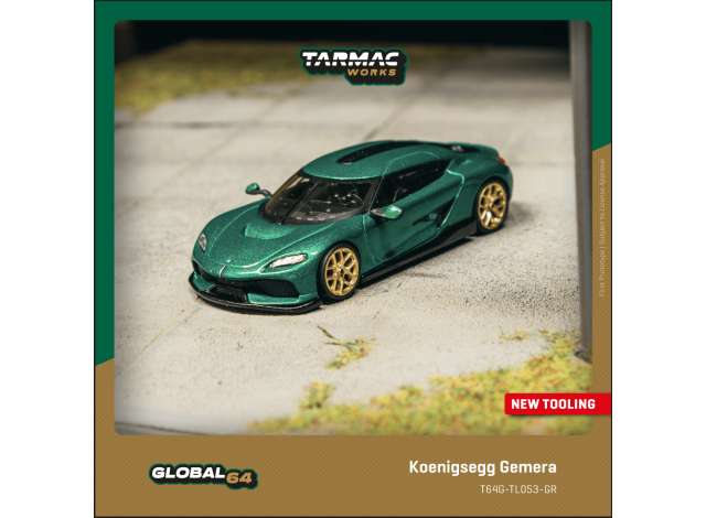 Pre-Order – Koenigsegg Gemera, green 1:64 Tarmac Model (TC-T64G-TL053-GR) – ETA. September 2026