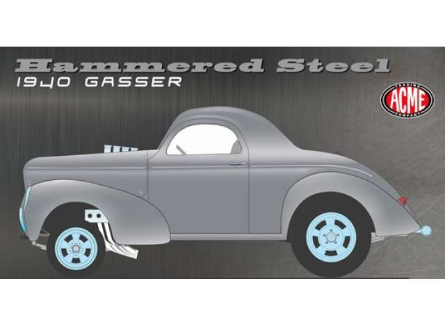 1940 Gasser *Hammered Steel*, grey 1:18 Acme Diecast Model