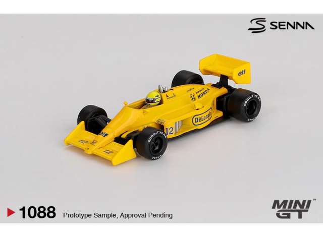 Pre-Order – 1987 Lotus 99T #12 Ayrton Senna Monaco Grand Prix Winner, yellow 1:64 Mini GT Model (MGT01088BL) – ETA. September 2026