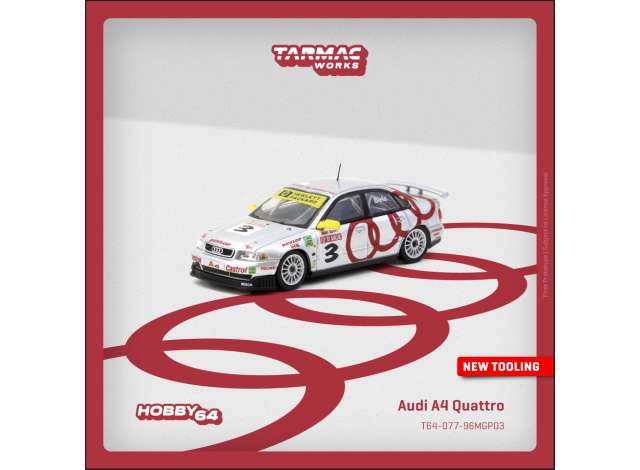 Pre-Order – 1996 Audi A4 Quattro #3 Frank BielaMacau Guia Race Winner, various 1:64 Tarmac Model (TC-T64-077-96MGP03) – ETA. September 2026
