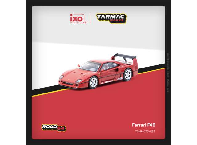 Pre-Order – Ferrari F40,red 1:64 Tarmac Model (TC-T64R-076-RE2) – ETA. September 2026
