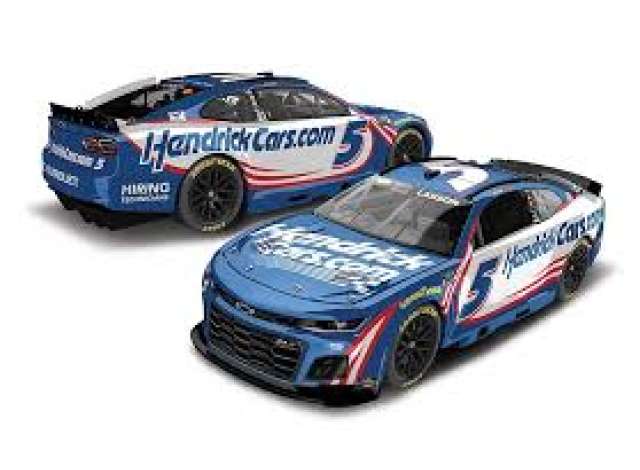 2025 Chevrolet #5 Kyle Larson *Hendrick Motorsports.com*, blue/white/red 1:64 Action Racing Collectibles Model