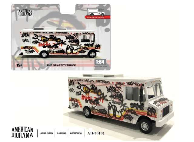 Food Truck *The Graffiti Truck*, various 1:64 American Diorama Model