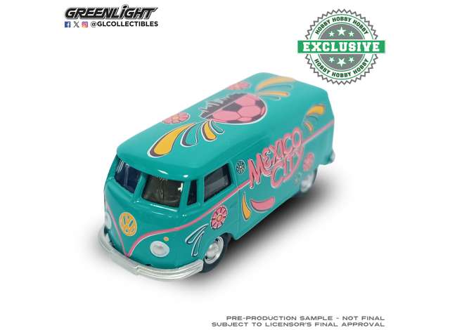 Pre-Order – 1972 Volkswagen Type 2, Mexico City Tribute *International Soccer Celebration 2026*, various 1:64 GreenLight Model (gl30587D) – ETA. September 2026