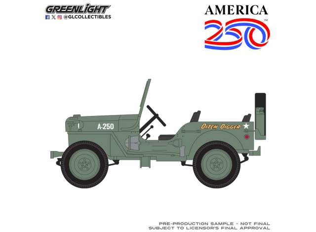 Pre-Order – 1942 Willy’s MB *Anniversary Collection series 18*, green 1:64 GreenLight Model (gl28180C) – ETA. September 2026