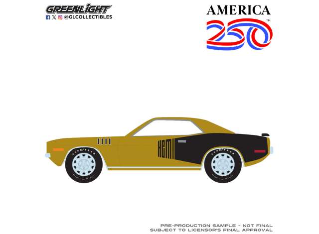 Pre-Order – 1971 Plymouth Hemi ‘Cuda *Anniversary Collection series 18*, brown/black 1:64 GreenLight Model (gl28180D) – ETA. September 2026