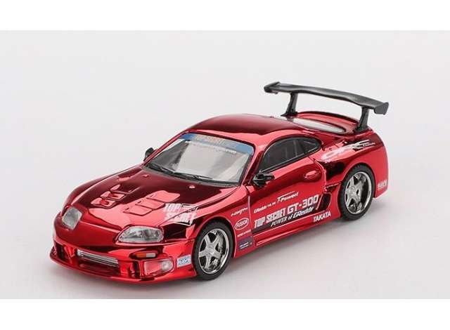 Pre-Order – 2014 Toyota Supra (A80) Top Secret GT-300, red chrome 1:64 Mini GT Model (MGT01132BL) – ETA. September 2026