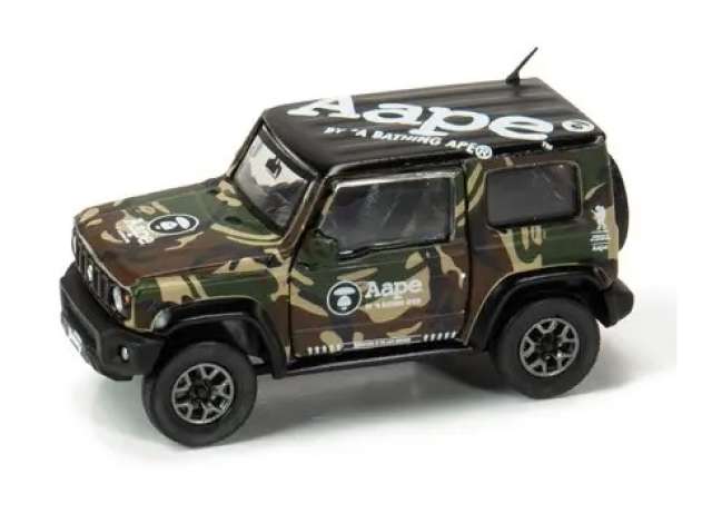 2018 Suzuki Jimny (JB74) *Aape*, army camouflage 1:64 BM Creations Model