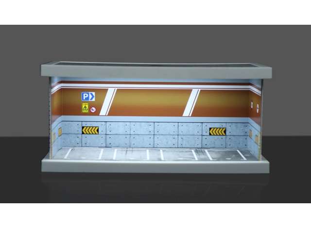 Pre-Order – Diorama *Parking lot with light A* 1:64 Black Box Diorama Model (MO960125) – ETA. September 2026