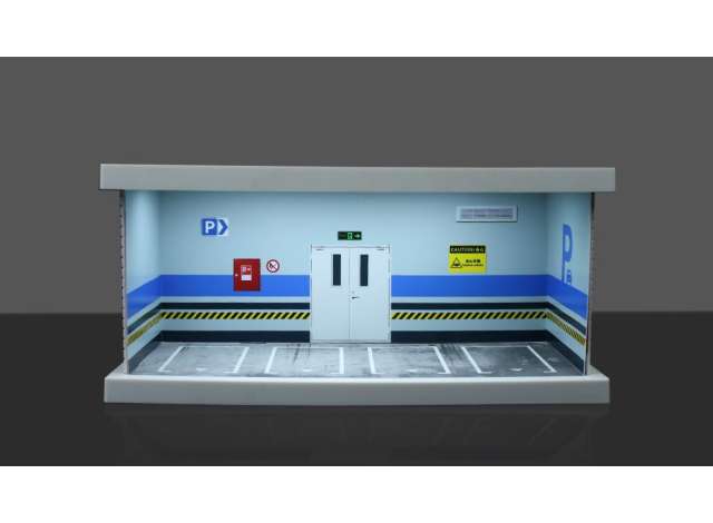 Pre-Order – Diorama *Parking lot with light C* 1:64 Black Box Diorama Model (MO960127) – ETA. September 2026
