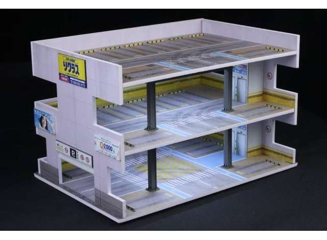 Pre-Order – Diorama *Japan parking building with light B*, various 1:64 Black Box Diorama Model (MO936602) – ETA. September 2026